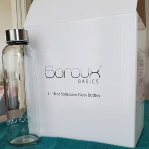 Boroux Basics 18 oz glass bottles